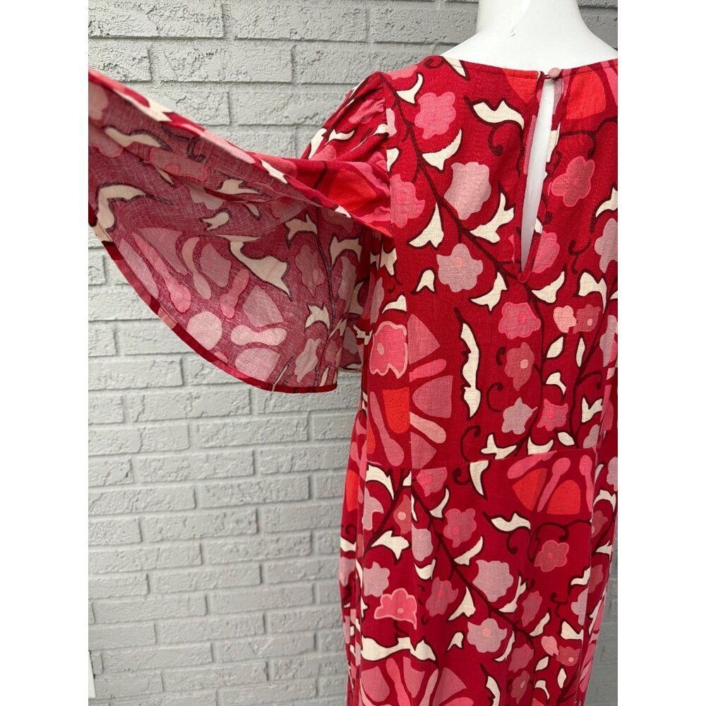 Rhode X Target Zinnia Women’s Floral Print Bell Sleeve Dress Size 18 - Picture 11 of 13